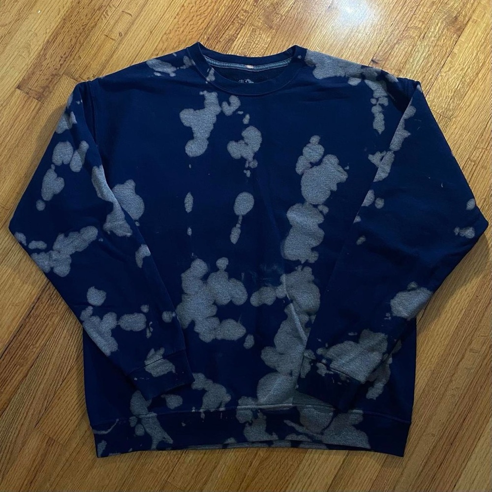 Fruit of the Loom Blue and Gray Crewneck Sweater